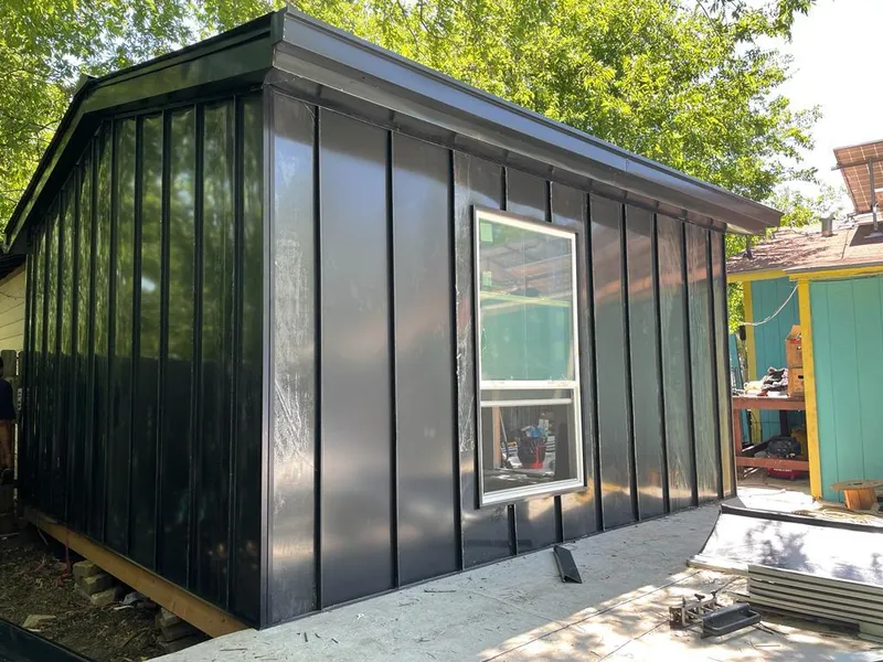 Black standing seam metal wall panels for Roof Inspection in Sabattus